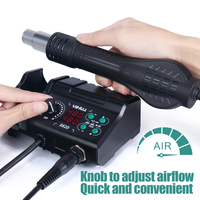 Station de Retravail à Air Chaud 2-en-1 YIHUA 882D 60W avec Fer à Souder, Outil de Réparation BGA SMD avec Correction de Température et Fonction Veille