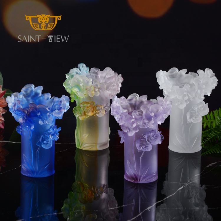 SAINT-VIEW Original Design Wedding Giveaways Handmade Crystal Incense Burner Oud Censer