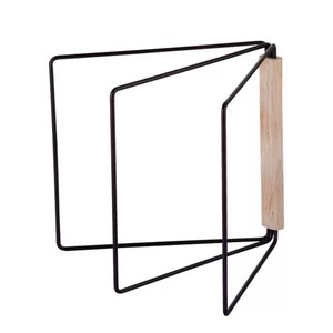 ชั้นวางผ้าเช็ดจานแบบตั้งโต๊ะ วัสดุโลหะทรงสี่เหลี่ยม พร้อมขาตั้งสำหรับผ้าเช็ดจานและที่คว่ำจาน - Product Image 3