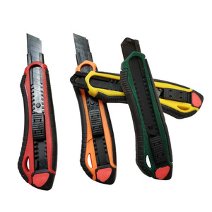 Couteau utilitaire 16,5 cm, lame en acier inoxydable, manche recouvert de caoutchouc, pour la découpe de papier peint et la livraison express - Product Image 3