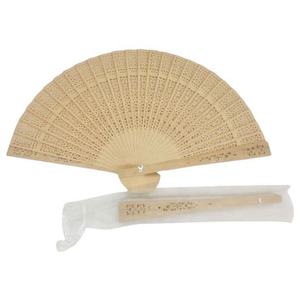 Vintage Chinese <b>Fans</b> Sandalwood Hollow Handheld Folding <b>Fans</b> With Gift Bag for Dancing <b>Wedding</b> Baby Shower Birthday Party Decora - Product Image 2