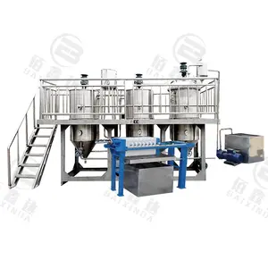 sunflower peanut oil refinery machinery plant coconut soybean oil refinery suppliers cooking oil refiner