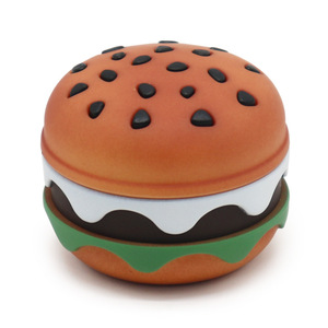 Direkt vom Hersteller 2025 Kreativer Zinklegierung-Kräutermühle in Hamburger-Form Manueller Kräuter-Zerkleinerer - Trockene Kräutermühle - Product Image 1