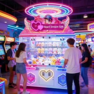 Arcade City Coin-Operated Premium <b>Claw</b> <b>Machine</b> Snack Keychain Gift Sticker Clip <b>Game</b> Double Player Customizable Commercial - Product Image 4