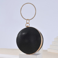 Nouvel arrivage de sacs à bandoulière de luxe avec chaîne pour femmes pochette ronde à paillettes sac de soirée pour les occasions de soirée