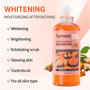 Gel Douche et Lavant Corporel au Curcuma Naturel Exfoliant, Hydratant, Blanchissant et Nettoyant en Profondeur, 500ml - Product Image 2