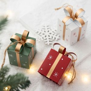Nordic Iron Art Mini Gift Box Pendant Creative Tree Hanging Ornaments Colorful <b>Christmas</b> <b>Decorations</b> - Product Image 1
