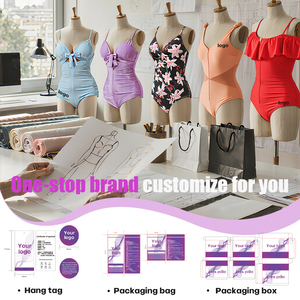 Traje de Baño Deportivo <span class=keywords><strong>Moldeador</strong></span> de Una Pieza Tipo Tanga con Control de Abdomen para Figuras Curvilíneas - Product Image 4
