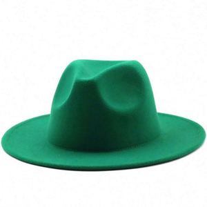 Sombreros Fedora de Lana de Invierno con Ala Ancha de 58-60 cm, 20 Colores en Existencia, Empacados en Cajas - Product Image 1