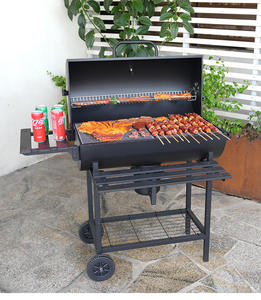 Barbecue au charbon de bois pliable en acier inoxydable - Grand barbecue portable de <span class=keywords><strong>camping</strong></span> de style américain pour la maison - Product Image 5