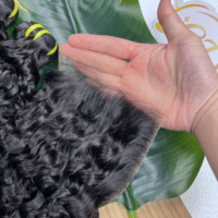 Drop Shipping Closure en dentelle HD avec mèches bouclées birmanes, Cheveux humains vietnamiens bruts 15A, 100% non traités, double tirage, 10-30 pouces
