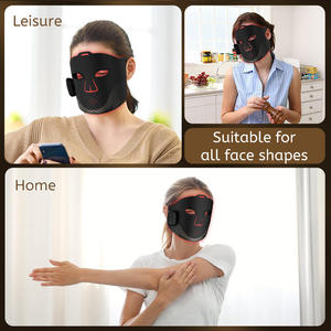 Masque de <span class=keywords><strong>luminothérapie</strong></span> rouge sans fil SHOmfrs en silicone, portable, avec photothérapie pour le visage, utilisation à domicile, appareil de <span class=keywords><strong>luminothérapie</strong></span> rouge personnalisé - Product Image 5
