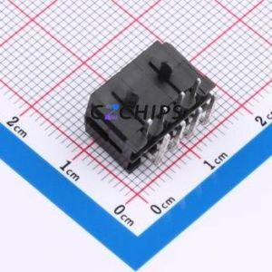 BX-MX3.0-<b>2</b>-4PWZ Wire-to-Board <b>Pin</b> Header Bent Lead Through Hole,P=3mm <b>Connector</b> 2x4P 3mm Right Angle Insert Micro-Fit (MX 3.0) - Product Image 2