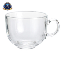 Verres à lait en verre, tasses en verre transparent, mug à café, thé, lait avec poignée