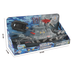 Ensemble de sauvetage de bateau de patrouille à roue libre avec lumières et sons Embarcation de glisse avec dériveur et aéronef sans pilote (UAV) Pretend Play Maritime Adventures - Product Image 6