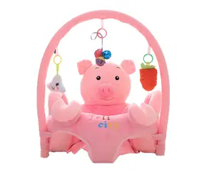 Asiento de apoyo para bebé OEM, silla de aprendizaje para sentarse, cojín, almohadas de alimentación, silla de comedor de cerdo Animal