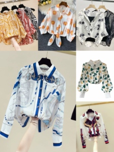 Camicetta Estiva da <span class=keywords><strong>Donna</strong></span> <span class=keywords><strong>in</strong></span> Poliestere Intrecciato con Perline e Graffiti, Maniche a Sbuffo Dolci, Dettagli Goffrati e Volant - Stile Europa America - Product Image 2