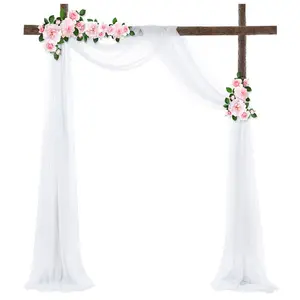 Hot Wedding Arch tende tenda tessuto Chiffon tendaggi decorazioni per matrimoni sfondo