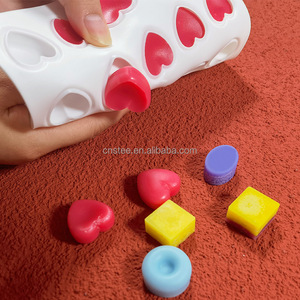 D5044 35 ızgara kare aşk köpük dondurma buz bloğu kafes Popsicle jöle çikolataları reçine kalıp silikon 3D kalıp - Product Image 5