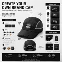 Gorras Personalizadas Premium de 5 Paneles, Color Verde Bosque, Rosa Melocotón, Panel Negro, Malla Transpirable, Estilo Couture Urbano