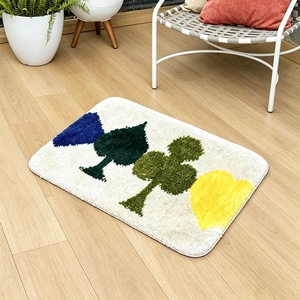 <span class=keywords><strong>Tapis</strong></span> personnalisé en forme de pique de jeu de <span class=keywords><strong>cartes</strong></span>, doux et moelleux, antidérapant, <span class=keywords><strong>pour</strong></span> salle de jeux et décoration intérieure - Product Image 6