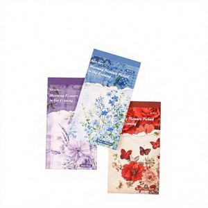 30 feuilles par paquet 7x12,5 cm Papier artisanal à feuilles mobiles pour impression numérique Série Fleurs du matin Réunions du soir Motifs floraux rétro - Product Image 1