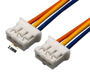 1,5 mm pitch KS Zhr adapterconnector 3P 3-aderig PTFE isolatie elektronisch gebruik witte vrouwelijke draadboom kabelassemblage - Product Image 4