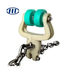 8*25.4MM Overhead T Track Poultry Trolley chain with Yolks Wheels China conveyor trolley chain for chicken slaughter processing