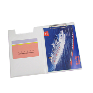 Carpeta de archivos de plástico Sujetador Tarjetas de visita de plástico transparente - Product Image 4