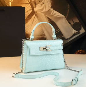 New for Autumn 2026 A stylish versatile handbag and crossbody bag featuring a sophisticated unique crocodile embossed design - Product Image 4