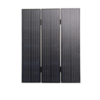 Chargeur solaire monocristallin portable et pliable 12V/36V 60W pour pompe à eau, ventilateur, éclairage public, moniteur, éclairage de jardin