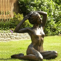 Statue de femme nue sexy en bronze et laiton, taille réelle, de haute qualité, luxe, art moderne, moulage personnalisé, pour mariage