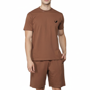 100% Cotton Men's Slim <b>Fit</b> <b>T</b>-<b>Shirt</b> & Shorts Set Plus Size Eco-Friendly Summer <b>T</b>-<b>Shirt</b> & Shorts Online Sale - Product Image 1