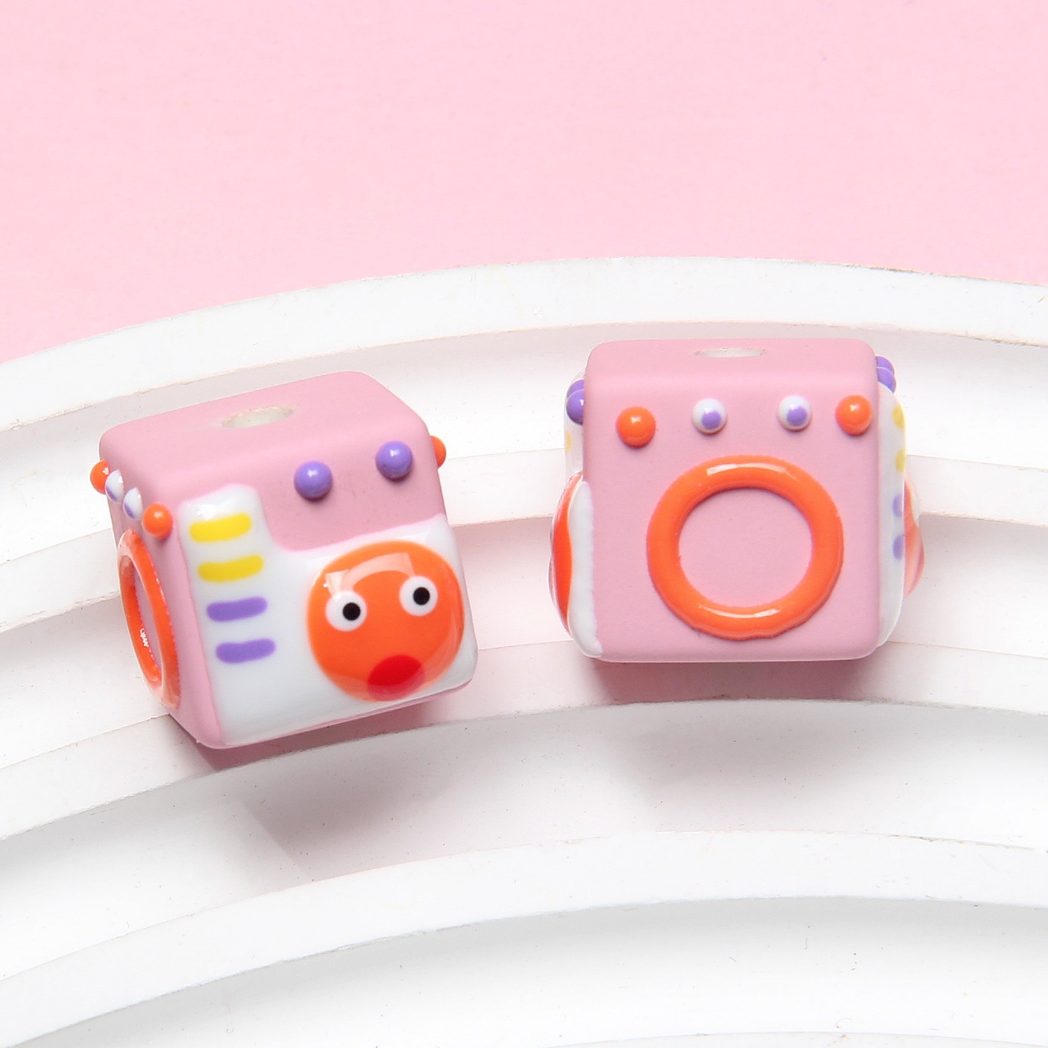 Pink pearl red starfish + orange circle