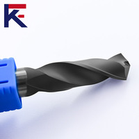 Foret hélicoïdal en carbure monobloc métrique à queue droite KF, pointe fendue 120 CVD, diamanté, droite, pour le graphite et le CFRP, coupe stable