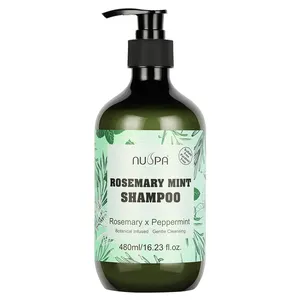 Nuspa High Quality Paraben Silicone Free Natural Rosemary Mint Hair Care Biotin Cleaning Hair Regrowth Shampoo