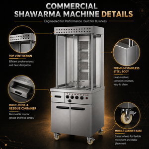Machine à kebab commerciale, machine à griller le <span class=keywords><strong>poulet</strong></span> au <span class=keywords><strong>gaz</strong></span>, machine à griller automatique rotative pour kebab doner, machine à shawarma - Product Image 2
