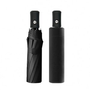 Sombrilla Plegable Automática de 8 Varillas, 190T Pongee, Doble Uso para Sol y Lluvia, Personalizable con Logotipo, Venta al Por Mayor - Product Image 1