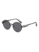 Twooo T1528 New Fashion Street Style Punk Round Frame Lunettes de soleil rétro unisexe