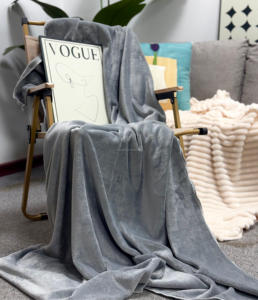 Giản dị sống đầy đủ lông cừu chăn Fluffy, mềm mại, ấm áp, sang trọng, dày, mờ, quá khổ ném cho giường, ghế, hoặc ngoài trời, 50x40inch - Product Image 1