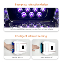 Lampe à ongles LED UV haute puissance 126w rechargeable sans fil, manucure, séchage rapide du vernis à ongles, tous les vernis gel pour salons de manucure