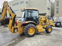 Chargeuse-pelleteuse sur pneus CAT 420F d'occasion, Caterpillar 420F d'origine, bon état, faible nombre d'heures de travail