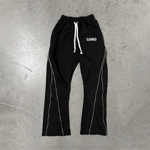 PETCDIM Pantalones Deportivos De Punto Para Hombre, Pantalones Deportivos Casuales Para Correr, Senderismo, Pantalones Deportivos Grandes Y Altos Con Bolsillos Abiertos, Negro