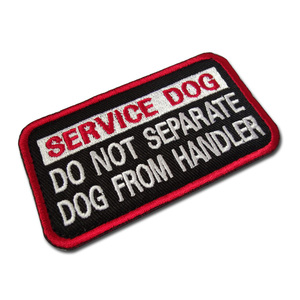 Parches Ecológicos de Tela Rosa para Perros de Servicio con Bordado de la Frase 'Detrás de Cada Mujer Exitosa Está Ella Mismo' para Mascotas - Product Image 5