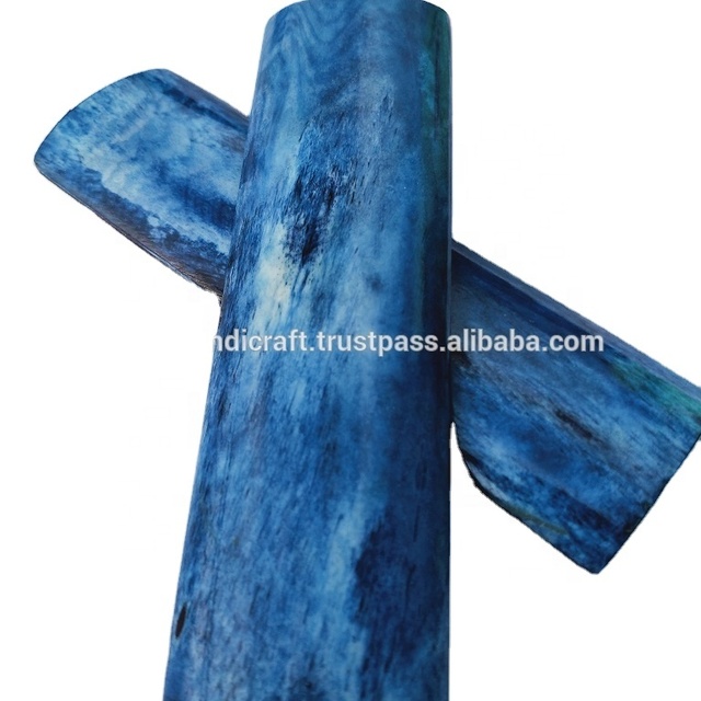 DYED CAMEL BONE KNIFE HANDLE RADIUS SCALES, COW BONE BLANKS, SMOOTH COLOR BONE