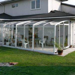 Vérandas pliantes rétractables en aluminium pour restaurants commerciaux modernes, villas et solariums, maisons en verre à double vitrage trempé - Product Image 3