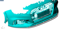 คาร์บอนไฟเบอร์ด้านหน้าคางสปอยเลอร์สำหรับออดี้ RS3 8V Restyling ซีดาน2017-2019 - Product Image 5