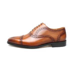 Zapatos de Cuero para Hombre de Lujo Estilo Italiano para Boda, con Punta de Acero, Formales, Sin Cordones, Oxford, Hechos a Mano, para Otoño - Product Image 2
