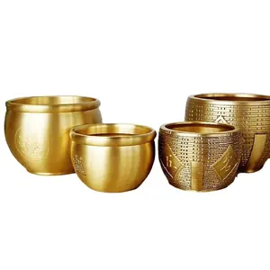 Wugu Fengdeng rich cylinder copper ornaments home office all brass Feng shui housewarming gifts furnishings