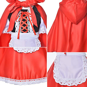 Disfraz <span class=keywords><strong>de</strong></span> princesa Caperucita Roja para niños, disfraz <span class=keywords><strong>de</strong></span> Cosplay <span class=keywords><strong>de</strong></span> Anime <span class=keywords><strong>de</strong></span> niña bonita para niños - Product Image 6